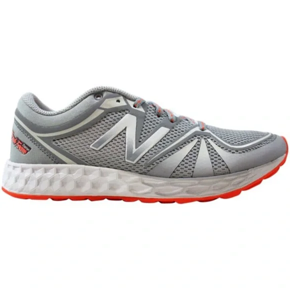New Balance Women's Gray and Orange Running Sneakers - Picture 1 of 10